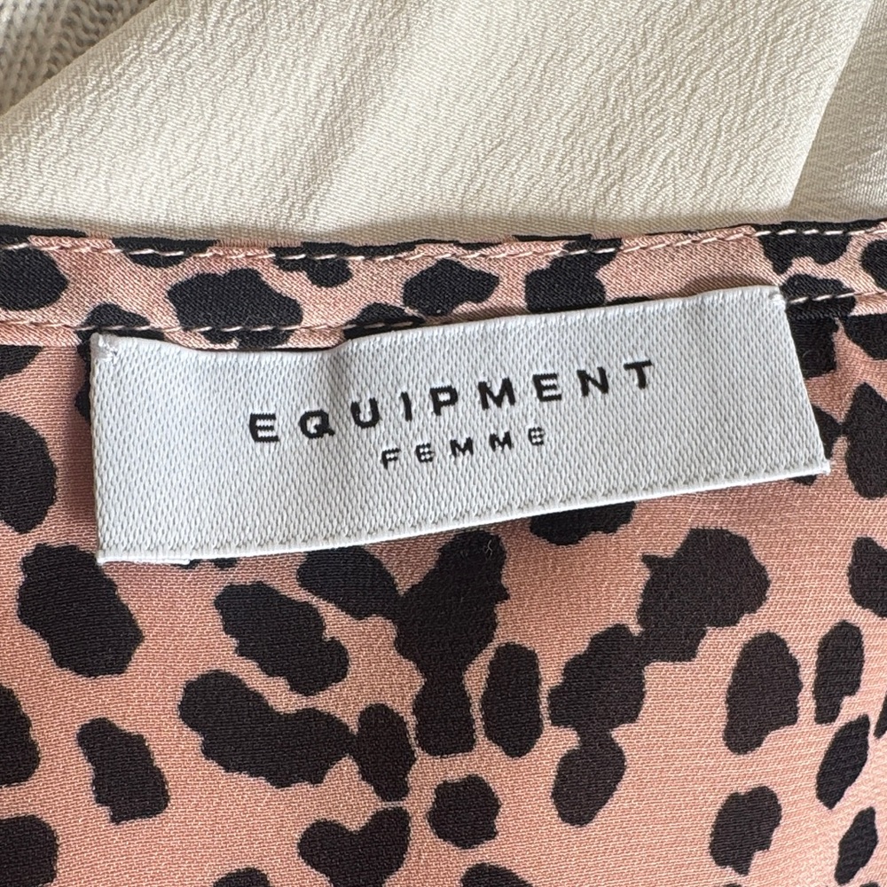 EQUIPMENT Silk Leopard Cami Top - Picture 2 of 7